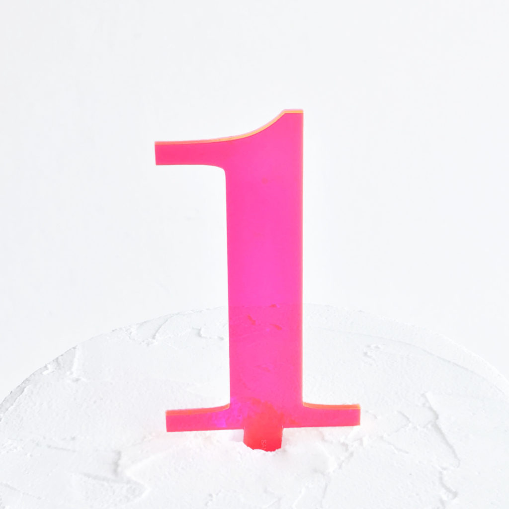 Number 1 Cake Topper | SANDRA DILLON DESIGN