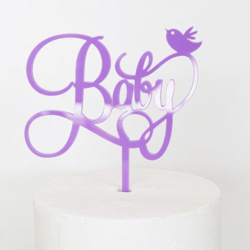 Baby and Bird Cake Topper