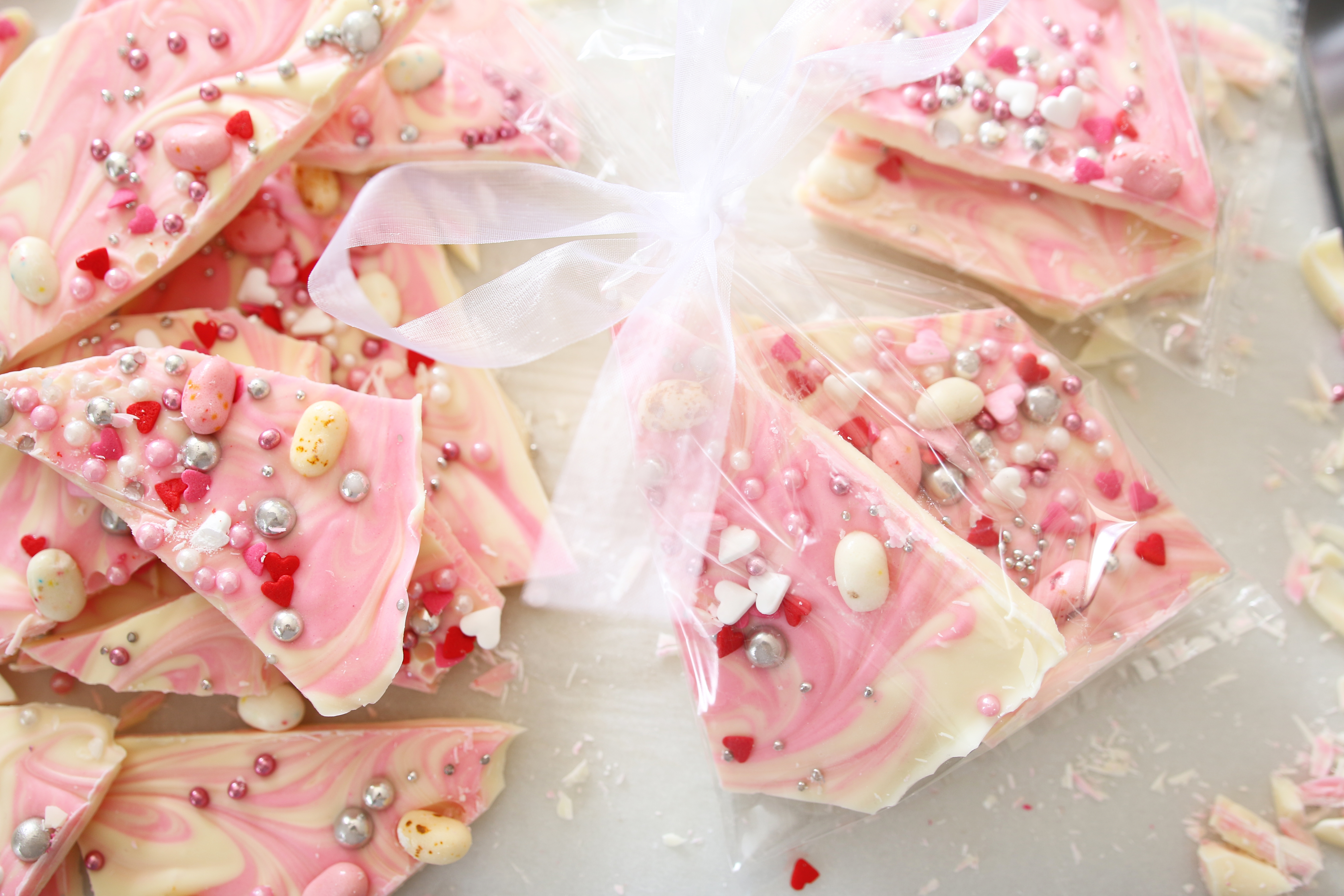 Easy Mother's Day Chocolate Bark Package