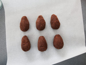 How to Make Chocolate Ganache Pine Cones before
