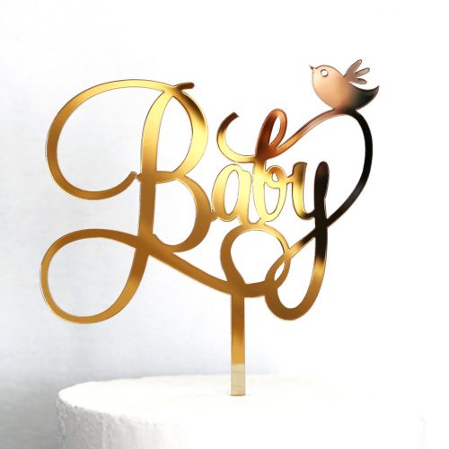 Baby and Bird Cake Topper