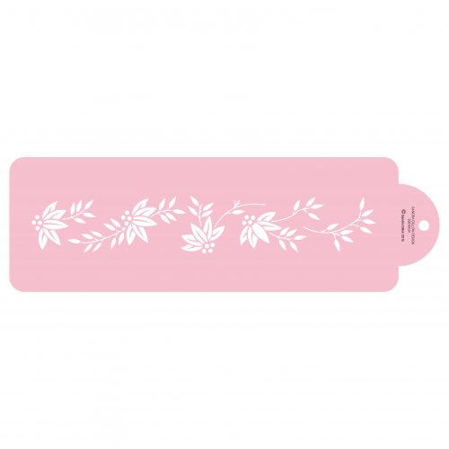 Small Floral Cake Side Stencil