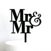 Simple Mr and Mr Cake Topper