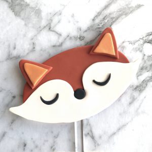Oval DIY Cake Topper Fox