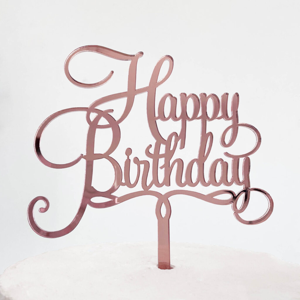 Happy Birthday Cake Topper | SANDRA DILLON DESIGN