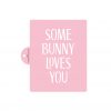 Some Bunny Loves You Cake Stencil