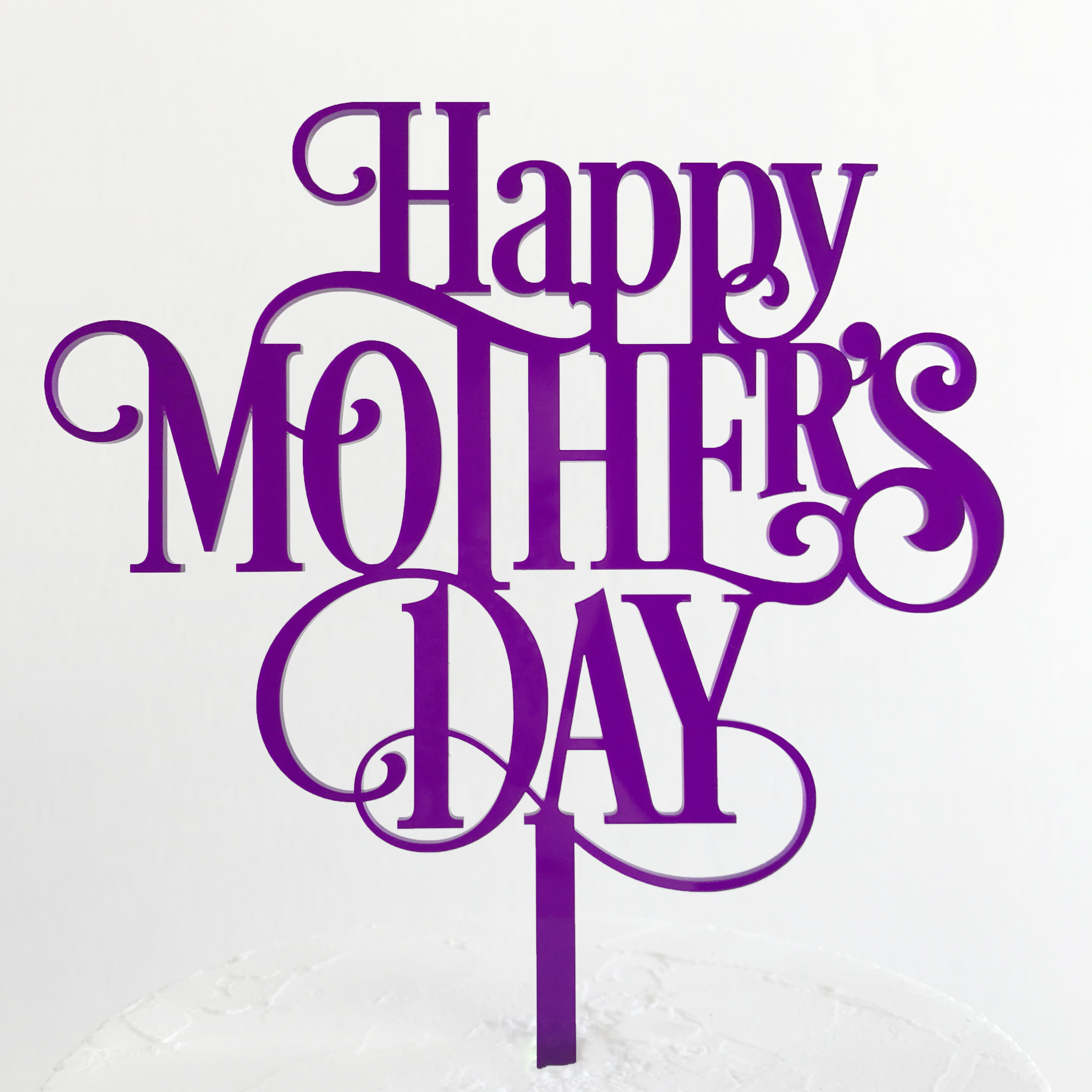Classic Happy Mother's Day Cake Topper SANDRA DILLON DESIGN