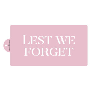 Lest We Forget Stacked Cake Stencil