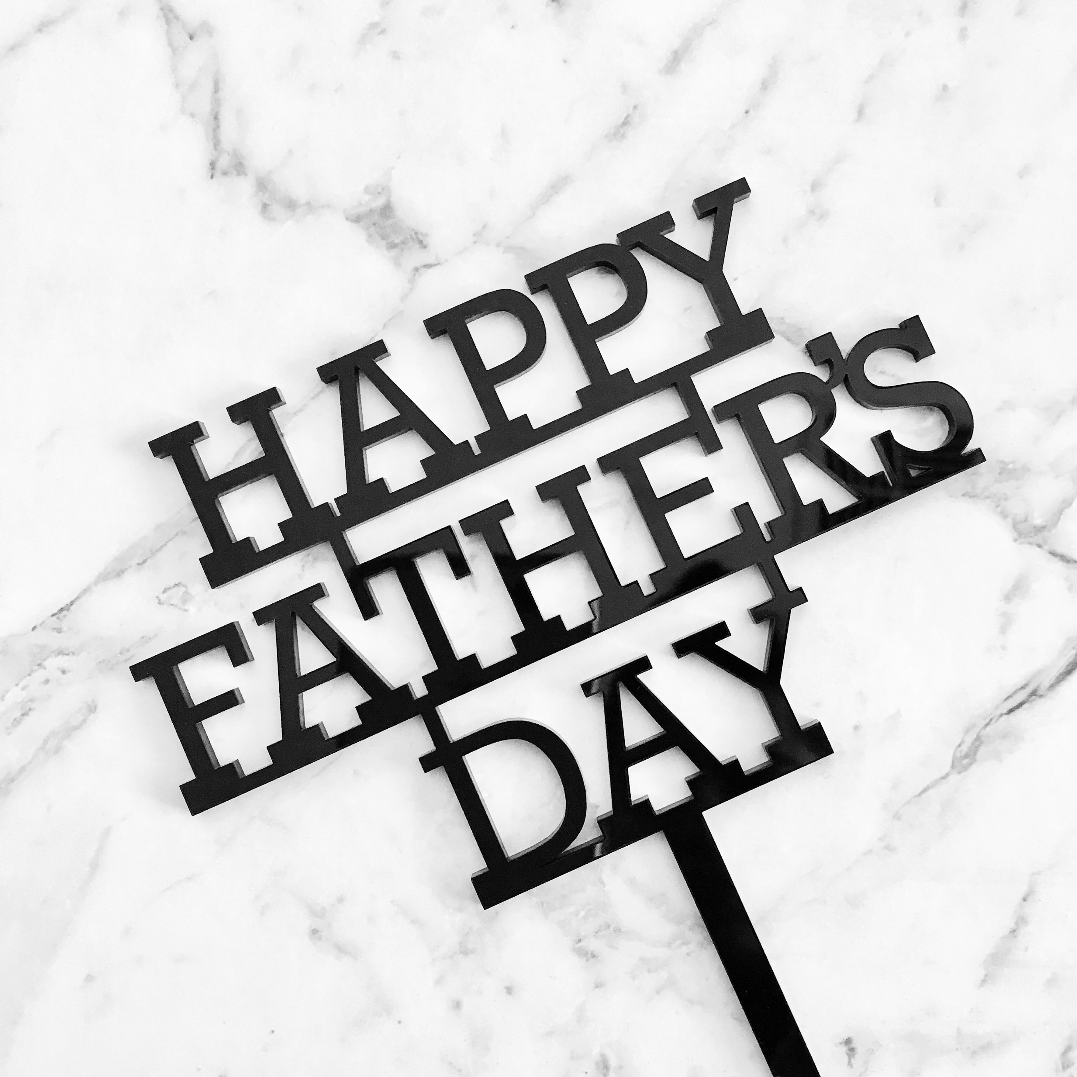 Happy Fathers Day Cake Topper Printable Black And White Ana Part