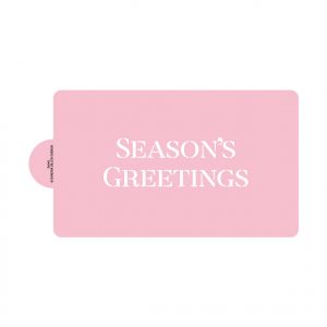 Classic Season’s Greetings Cake Stencil (large, for cake)