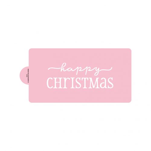 Dashing Happy Christmas Stencils (large, for cake)