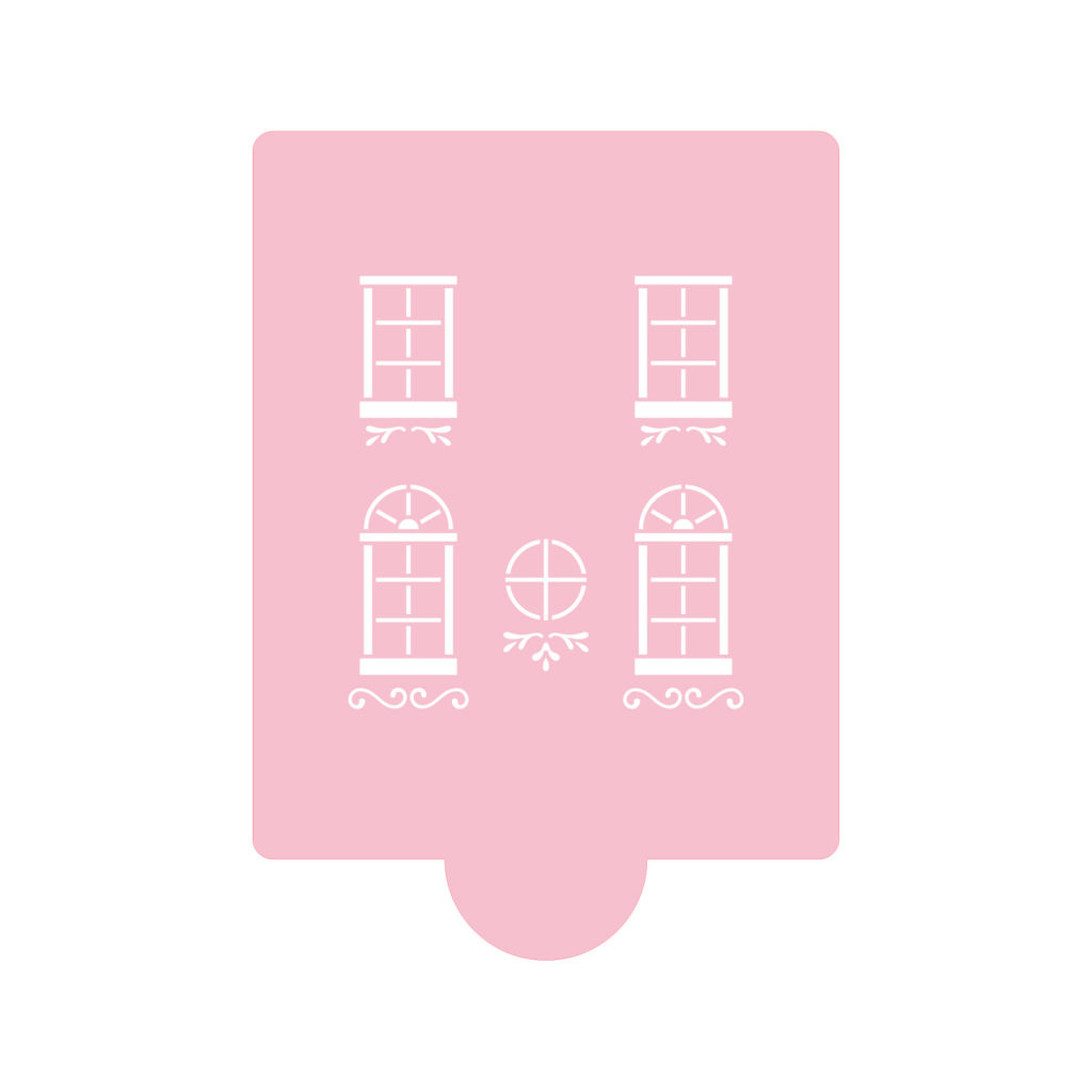Grand Gingerbread House Side Stencil