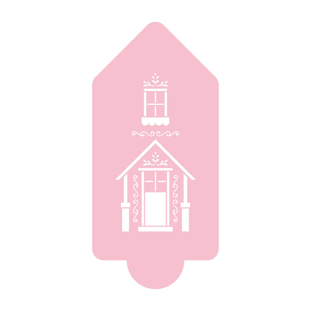 Sweet Gingerbread House Stencil