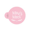 Mr and Mrs Cookie Stencil