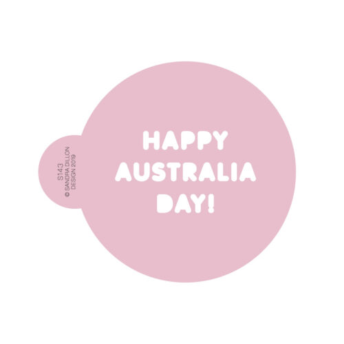Happy Australia Day Cookie Stencil