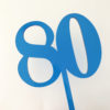 SALE - Classic Number 80 Cake Topper Blue