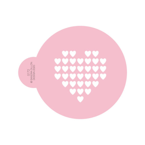 Heart of Hearts Cookie Stencil