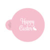 Happy Easter with Bunny Cookie Stencil