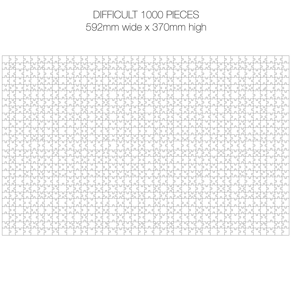 1000 piece white jigsaw puzzle hard sandra dillon design