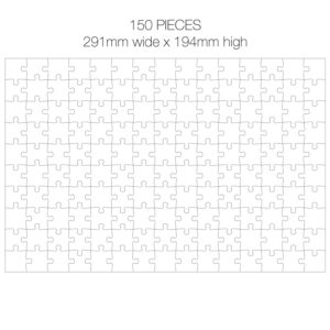 150 Piece White Jigsaw Puzzle - EASY Cheat Sheet