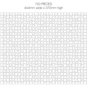 750 Piece White Jigsaw Puzzle - EASY Cheat Sheet