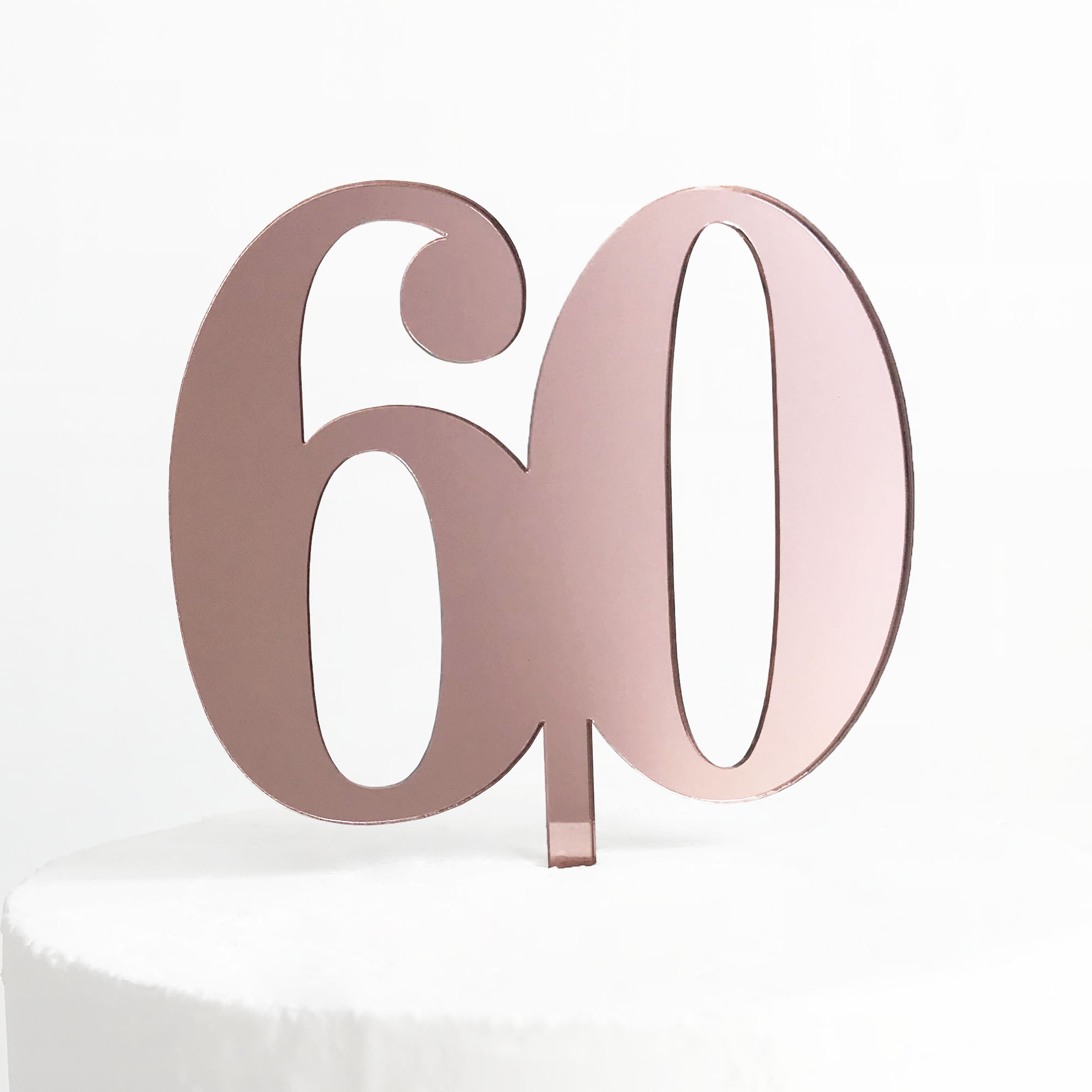 Classic Number 60 Cake Topper | SANDRA DILLON DESIGN
