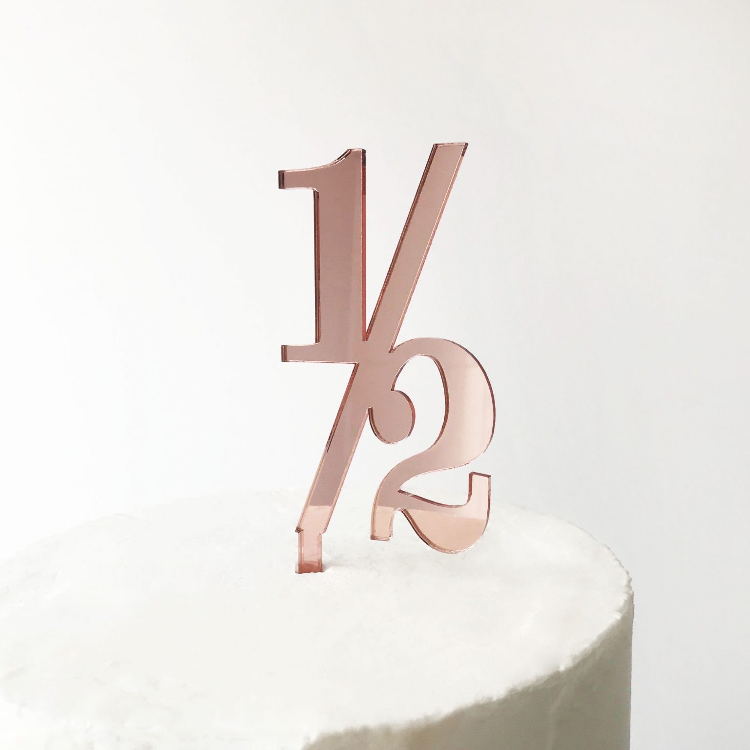 Classic Number Half Cake Topper Sandra Dillon Design 