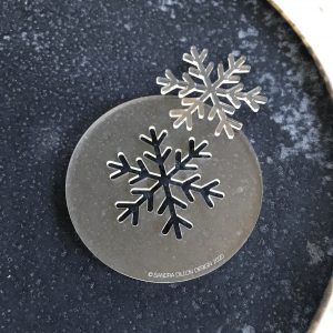 Simple Snowflake Fondant Embosser