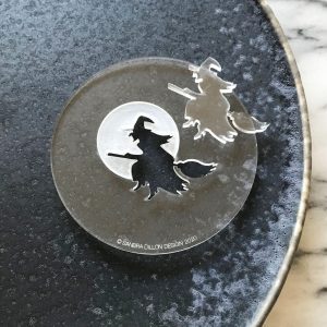 Witch Silhouette Engraved Fondant Embosser