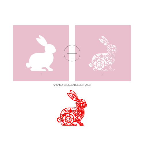 Lunar New Year 2023 Rabbit Stencil