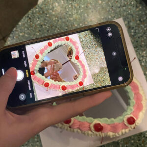 Heart Selfie Cake Mirror Board by Eat with Bella