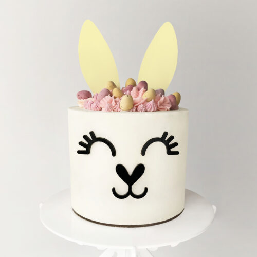 Bunny Ears Cake Topper Set in Butter
