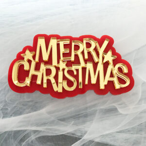 Fun Merry Christmas Cake Badge to place on your festive cake