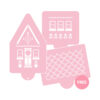 Cute Gingerbread House Stencil Set of 3 - Front, Side and FREE Roof Stencil